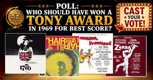 Who should have won the 1969 Tony for Best Score
